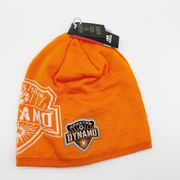 adidas Other - NWT Houston Dynamo Adidas Beanie Hat MLS Soccer Glow in the Dark Orange